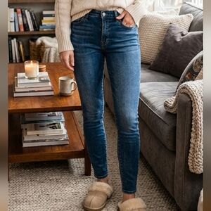 7 For All Mankind The Skinny Jeans in Blair Wash - Size 31 - Dark Blue